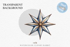 Christmas Tree Star Ornament Toy Winter Watercolor Clipart PNG Scrapbook Nursery art card making collage printable files xmas decor junk journaling sublimation