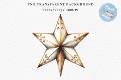 Christmas Tree Star Ornament Toy Winter Watercolor Clipart PNG Scrapbook Nursery art card making collage printable files xmas decor junk journaling sublimation