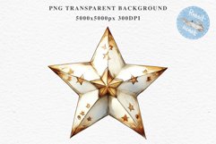 Christmas Tree Star Ornament Toy Winter Watercolor Clipart PNG Scrapbook Nursery art card making collage printable files xmas decor junk journaling sublimation