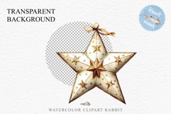 Christmas Tree Star Ornament Toy Winter Watercolor Clipart PNG Scrapbook Nursery art card making collage printable files xmas decor junk journaling sublimation