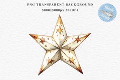 Christmas Tree Star Ornament Toy Winter Watercolor Clipart PNG Scrapbook Nursery art card making collage printable files xmas decor junk journaling sublimation