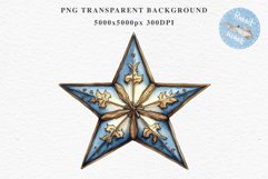Christmas Tree Star Ornament Toy Winter Watercolor Clipart PNG Scrapbook Nursery art card making collage printable files xmas decor junk journaling sublimation