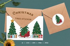 Colorful Christmas Tree for Sticker Pack Product Image 1