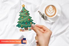 Christmas Tree Sticker, Festive Wall Art, Christmas Decal Product Image 1