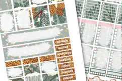 Winter Pinecone & Snow: Printable Planner Stickers for ECLP Product Image 3