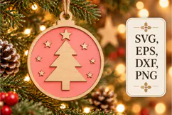 Christmas Tree SVG Laser Cut Product Image 1