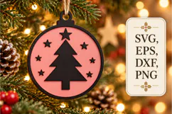 Christmas Tree SVG Laser Cut Product Image 2