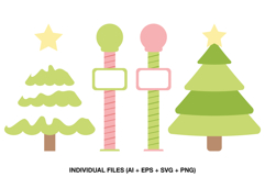 christmas svg for gift tags and labels