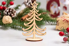Christmas Tree Table Decor Laser Cut Product Image 2