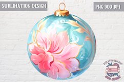 Christmas Ornament Ball sublimation Winter Ornaments PNG Product Image 1