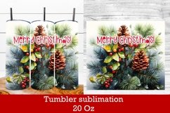 Merry Christmas tumbler sublimation design wrap 20 Oz, Christmas tree tumbler sublimation PNG, Merry Christmas tumbler wrap.