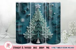 Christmas Tree Tumbler Wrap, 20 oz tumbler wrap, Christmas Tree Tumbler Wrap, Christmas Tree Png