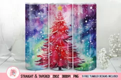 Christmas Tree Tumbler Wrap, 20 oz tumbler wrap, Christmas Tree Tumbler Wrap, Christmas Tree Png