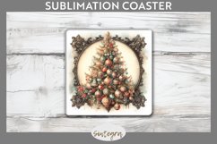Christmas Tree v1 Square Coaster Sublimation Product Image 1