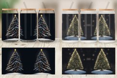 Christmas Tree Watercolor Glass Can Wraps Product Image 4