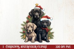 Christmas Tree With Many Dogs Clipart PNG Product Image 1