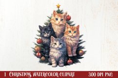 Christmas Tree With Many Dogs Clipart PNG Product Image 1