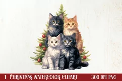 Christmas Tree With Many Dogs Clipart PNG Product Image 1