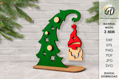 Christmas Trees with Ornament Bundle Lasercut. Christmas SVG Product Image 6