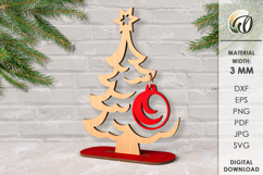 Christmas Trees with Ornament Bundle Lasercut. Christmas SVG Product Image 8