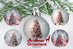 Christmas Ornament Christmas Tree Snow Decorate Sublimation Product Image 1
