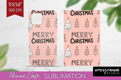 Christmas Trees Xmas Phone Case PNG Christmas Case PNG Product Image 1