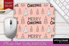 Christmas Trees Xmas Mouse Pad Sublimation Christmas PNG Product Image 1