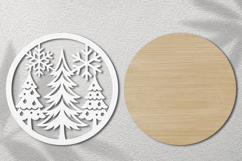 Christmas Trees and Snowflakes Laser Cut SVG Product Image 2