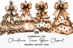 Christmas Trees Bow Clipart Product Image 1