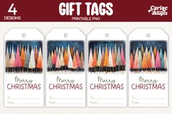 christmas trees gift tags