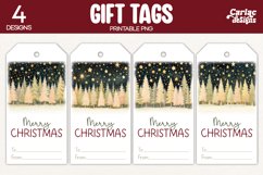christmas trees gift tags