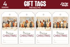 christmas trees gift tags
