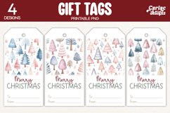christmas trees gift tags