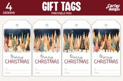 christmas trees gift tags