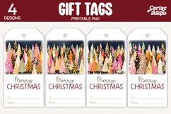 christmas trees gift tags
