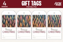 christmas trees gift tags