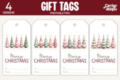 christmas trees gift tags