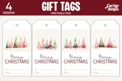 christmas trees gift tags