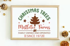 Christmas trees mistletoe farms family owned and SVG Product Image 2