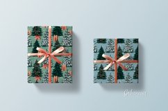 Christmas Tree seamless patterns | Digital paper Product Image 2