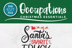 Are you Santas Favorite Truck Driver? Create a cute Christmas trucker shirt or tote bag with this svg file and your Cricut
