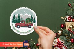Christmas Truck Sticker, Christmas Vehicle Sticker Product Image 1