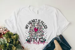 Creepy Christmas sublimation design - Christmas rib cage png Product Image 3