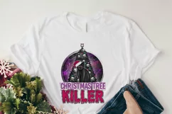 Creepy Christmas sublimation design - Christmas black cat Product Image 2
