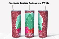 Merry Christmas Tumbler Sublimation Product Image 1
