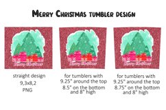 Merry Christmas Tumbler Sublimation Product Image 2