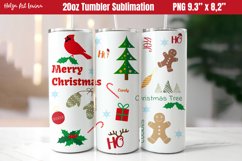 Christmas 20 OZ Skinny Tumbler Sublimation Product Image 1
