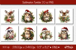 Tumbler Xmas, Christmas Tumbler wrap Bundle 20 Oz sublimation design PNG. This 20 oz skinny Christmas tumbler sublimation design product contains 105 designs with Christmas Baby Animals, Owls, Santa, 3D Flowers and Snowman
