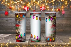 20 oz Skinny Christmas Tumbler Sublimation - Bleach Tumbler Product Image 1