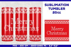Sublimation Christmas Tumbler Design with Christmas Wishes Product Image 1